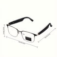 thumbnail image 5 of 2025 New Stylish Smart Glasses, Blue Light Filter & Polarized Lenses, Low-Latency Audio, AI Voice & Touch Control, 5H Battery, Unisex for Holiday Gifting, 5 of 10