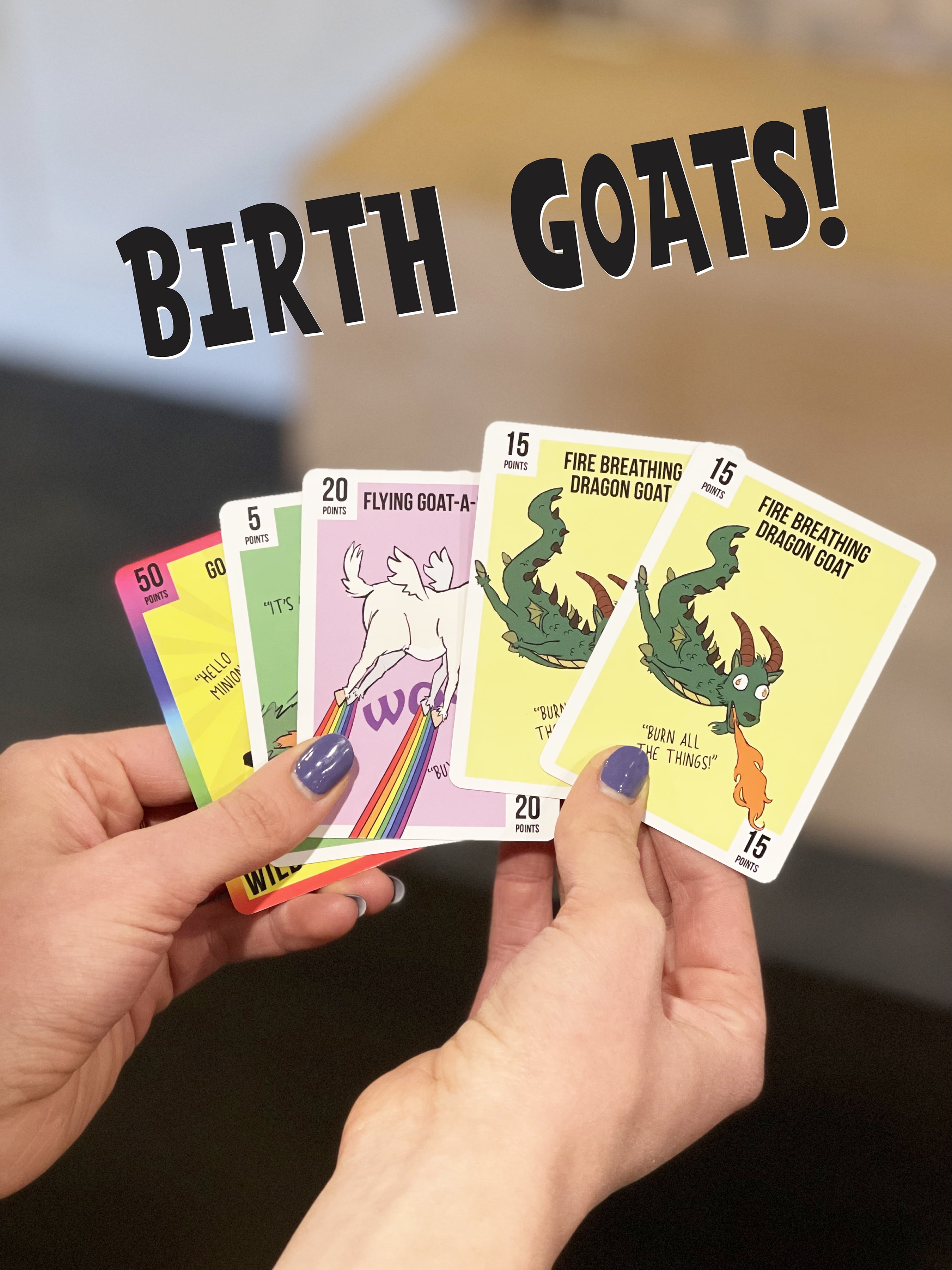 Goat Lords by Gatwick Games | Hilarious, Addictive & Competitive Card Game with Goats! | Best Card Games for Families, Adults, Teens, and Kids | Great Game Gift and Travel Games | 2-6 Players