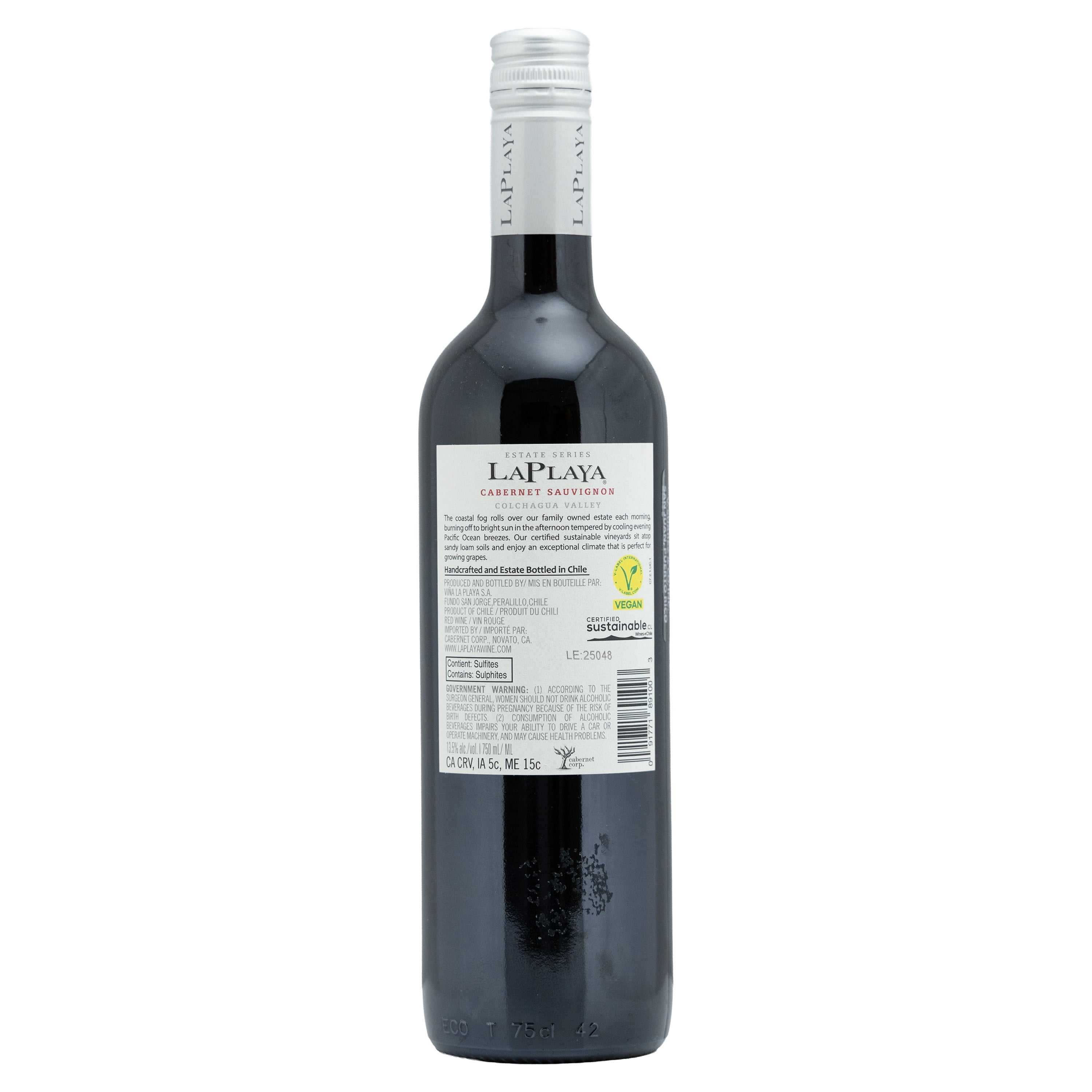 La Playa Cabernet Sauvignon Red Wine, Colchagua Valley, Chile, 750