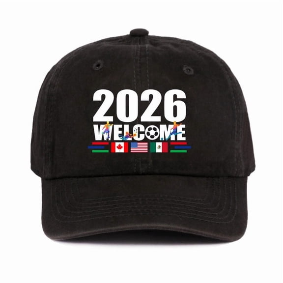 Cup Hat, USA Canada Mexico 2026 Cup Soccer Cap, Host Country Soccer Football Cap, Cotton Baseball Hat for Men Women
