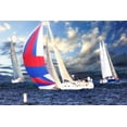 thumbnail image 2 of Alan Hausenflock 44x31 Gallery Wrapped Canvas Wall Art Titled - Sailing at Sunset II, 2 of 4