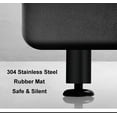 thumbnail image 4 of 4 patas de acero para muebles, color negro, patas de mesa para sofá de oficina de acero inoxidable de 80 mm, patas para muebles Rojo Verde, 4 of 5