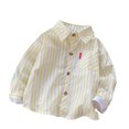 thumbnail image 1 of KYAIGUO Chemise à Rayures pour Bébé Garçon 0-5 Ans Manches Longues Classique Décontractée Printemps Automne, 1 of 9