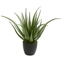 Nearly Natural 26" Plastic Aloe Artificial Plant, Green