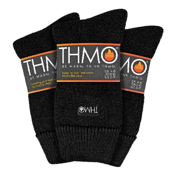 THMO - 3 Pack Multipack Ladies Thick Winter Warm Socks with Comfort Top