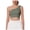 Green, variant on Women's Square Scoop Neck Sports Bra Thin Strap Padded Low Impact Yoga Bra Wireless Workout Crop Top (White, L)