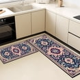 thumbnail image 3 of TECHVIDA Kitchen Rugs Sets 3 Piece with Runner Non Slip Kitchen Rugs and Mats Washable Kitchen Mats for Floor Thick Kitchen Floor Mat Carpet Runner Rugs for Hallway Laundry Holiday Decor, 3 of 10