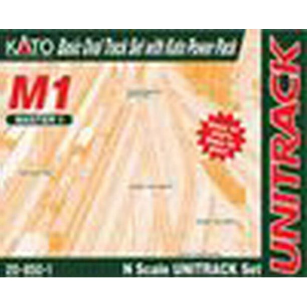 Kato USA Modèle Train Produits M1 UNITRACK Base Ovale avec Kato Power Pack
