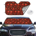 thumbnail image 2 of Kdxio Tomatoes And Chili Print Windshield Sun Shade,UV Rays and Sun Heat Protection,Sunshade for Car Windshield,Car Shade Front Windshield - Medium, 2 of 6