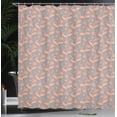 thumbnail image 3 of Ambesonne Floral Shower Curtain, Vanilla Orchid Flowers Art, 69"Wx84"L, Pale Vermilion Pale Taupe, 3 of 4