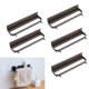 thumbnail image 5 of 5pcs Zapatillas montadas en la pared Rack Creative Punch Free Shoes Estante Zapatos Organizador Soporte de almacenamiento para baño (Café), 5 of 8