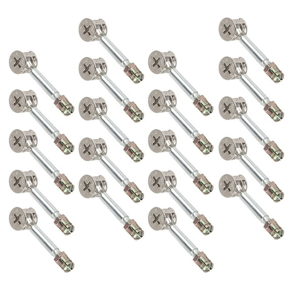 WORGEOUS 20 Sets Cam Lock Fittings Iron Dowel Electronic