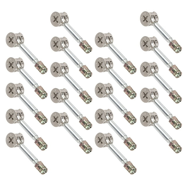 Phenofice 20 Ensembles de Raccords de Meubles pour Connecter des Panneaux de Cabinet pour Usage Domestique