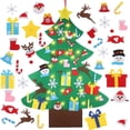 thumbnail image 1 of Árbol de Navidad de fieltro GamExcel de 4 pies con 36 adornos y luces, 1 of 8