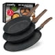 thumbnail image 1 of Set de 3 Piezas de Sartén Antiadherente de Mármol Cookify (Negro, 20 cm, 24 cm y Crepera 28 cm), 1 of 8