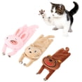 thumbnail image 1 of Flmtop Funny Plush Cat Rabbit Bear Shape Bells Squeaking Pet Chewing Interactive Toy, 1 of 1