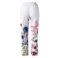 thumbnail image 5 of Azrian Women's Summer Casual Loose Cotton Linen Pocket Pants Women's Summer Printed Cotton Pocket Straight Sleeve Casual Elastic Waist Loose Length Pants, 5 of 5