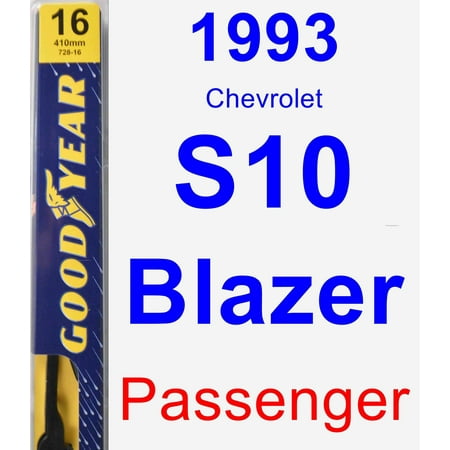 S10 Blazer Wiper - 1993 Chevrolet S10 Blazer Passenger Wiper Blade - Premium