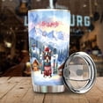 thumbnail image 3 of Hello Welcome Winter The Ski Boston Terrier Snowy Day 20oz Stainless Steel Tumbler Insulated Cup with Lid Gentleman Dog Lover Gifts - 13013, 3 of 5