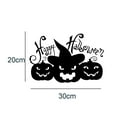 thumbnail image 2 of Generic Halloween Window Decals: Easy-to-Apply Pumpkin, Cat, Skull & Witch Designs, Black Paper Stickers, 11.81 x 7.87 Inches, 2 of 6