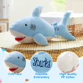 thumbnail image 3 of BSTAOFY 20 '' LED Tiburón Suave Peluche de Juguete Luz Nocturna Animal de Peluche Vida Oceánica Luminoso Brilla en la Oscuridad Compañero para la Hora de Acostarse Regalos para Niños Amigos Cumpleaños, 3 of 5