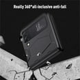 thumbnail image 6 of SaniMore for Samsung Galaxy Z Flip 4 6.7" 360° All-Inclusive Folding Mecha Case, Rugged PC & Flexble TPU Military Grade Shockproof Heavy Duty Protective Case for Samsung Z Flip 4, Black, 6 of 6