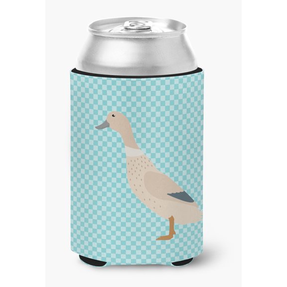 West Harlequin Duck Blue Check Can or Bottle Hugger