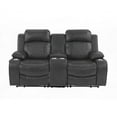 thumbnail image 6 of Power Motion Loveseat - Charcoal Gel Leatherette, Storage Arms | Core Value 1, Core Value 2, 6 of 9