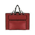 thumbnail image 4 of Art Portfolio Case Art Supplies Multifunction with Outer Pockets Drawing Painting Board Storage for Outdoor Red Large, 4 of 8
