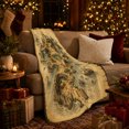thumbnail image 3 of Treasure Island Map With Cliffs, Skull Mountain, And Ship for Pirate Adventure Enthusiasts, Adventurous Vintage Home Decor for Study and Bedroom, Graduation Gift with Cozy Flannel Blanket, 3 of 7
