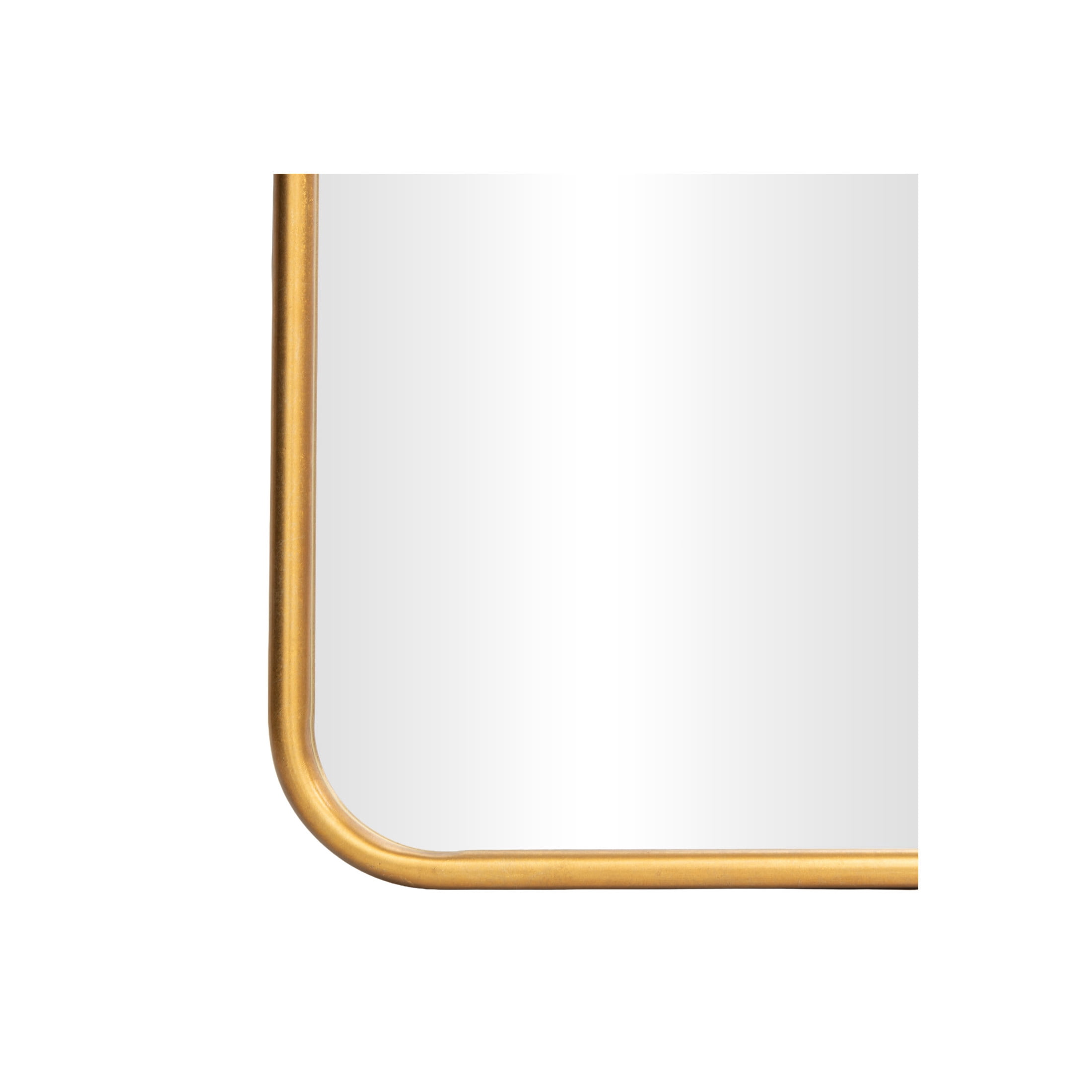 DecMode 44" x 66" Gold Arched Wall Mirror