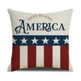 thumbnail image 5 of 4th of July PALIFEUR Pillow Covers, Indeoendence Day Linen Throw Pillow Covers, 18 x 18 Inch Patriots Pillow Case for Sofa Bedroom Coffice, Decorative Pillow Cover, 5 of 8
