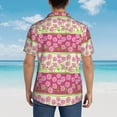 thumbnail image 6 of Haiem Flowers Printed Hawaiian Shirt for Men - Men’s Casual Beach Summer Shirts - Stretch Fabric with Modern Fit-Large, 6 of 9
