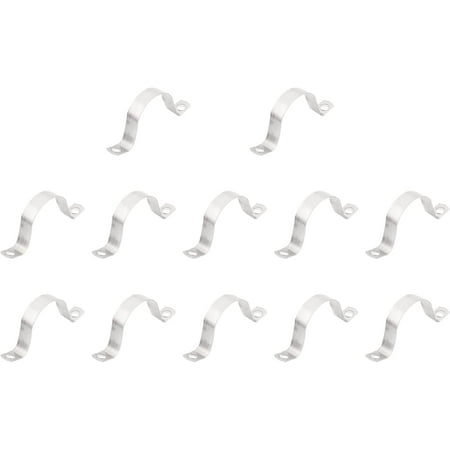 

Pipe Straps Clamp (32mm) 100pcs Stainless Steel U Tube Tension Clip Bracket - for Plumbing Pipeline Wire