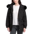 thumbnail image 6 of Fashion Plus Size Hooded Coats for Womens Winter Warm Solid Color Pocket Hodded Draw Rope Keep Warm Fashion Coat, 6 of 8