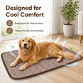 thumbnail image 3 of Dog Cooling Mat, Dog Ice Silk Mat Summer Pet Mat Sleeping Mat Lce Mat, Pet Cooling Mats for Dogs(XL,Coffee, 39.4x 27.6in), 3 of 7