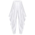 thumbnail image 5 of vastwit Mens Adult Arabian Prince Outfit Street Rat Suit Sleeveless Satiny Vest with Harem Pants Set Purple White 3XL, 5 of 6