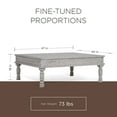 thumbnail image 2 of Maven Lane Emin Handmade Heritage Wooden Rectangular Coffee Table, White Finish, 2 of 6