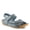 BLUE, variant on Galaire Women’s Leather Wedge Sandal with Soft Insole & Comfort