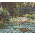 thumbnail image 2 of Monet, Claude 13x12 Black Ornate Wood Framed with Double Matting Museum Art Print Titled - Water Lily Pond, 2 of 4