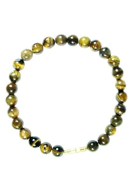 Mogul Tiger Eye Natural Beads Healing Stone Yoga Bracelets Wrist Mala Beaded Bracelet