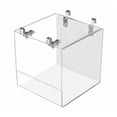 thumbnail image 1 of BeesClover Transparent Acrylic Bird Bath Box Thickened Hanging Water Bath Tub Bird Supplies Shower Cage Accessory, 1 of 7
