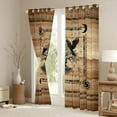 thumbnail image 3 of Feelyou Black Crow Black Out Curtains, Boho Life Tree Curtains Pack of 2 (42x63 Each), 3 of 6