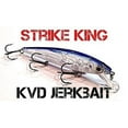 thumbnail image 5 of Strike King KVD Jerkbait 3 Hook Chrome Gold Black Jerkbait Lure, 5 of 6