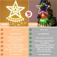 thumbnail image 6 of Hwawhin Outdoor Christmas Decorations Star String Lights, 8 Modes & 350 LED 11.5ft Waterfall Tree Lights with Star Topper for Christmas Indoor Outdoor Holiday New Year Lighting Decorations, Plug-in, 6 of 6
