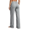 thumbnail image 5 of XuJwPNcy Women Baggy Sweatpants Fall Wide Leg Drawstring Workout Pants Classic Regular Fit Trousers with Pockets(Gray,Small), 5 of 6