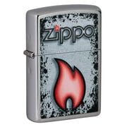 Zippo Street Art Design Black Matte Pocket Lighter
