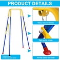 thumbnail image 5 of Toddler Swing, 3-in-1 Swing Sets for Backyard, Baby Swing Outdoor/Indoor, Toddler Swing Set Suitable for Children 6 Months and Older (Black), 5 of 6