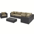 thumbnail image 3 of Ergode Convene 7 Piece Outdoor Patio Sectional Set - Espresso Mocha, 3 of 5