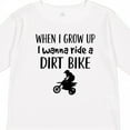 thumbnail image 4 of Inktastic Motocross Dirt Biking Future Dirt Biker Boys or Girls Long Sleeve Toddler T-Shirt, 4 of 5